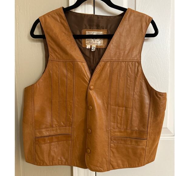 Genuine Leather Arizona Brand Vest Large Men Made in Mexico - Picture 1 of 4
